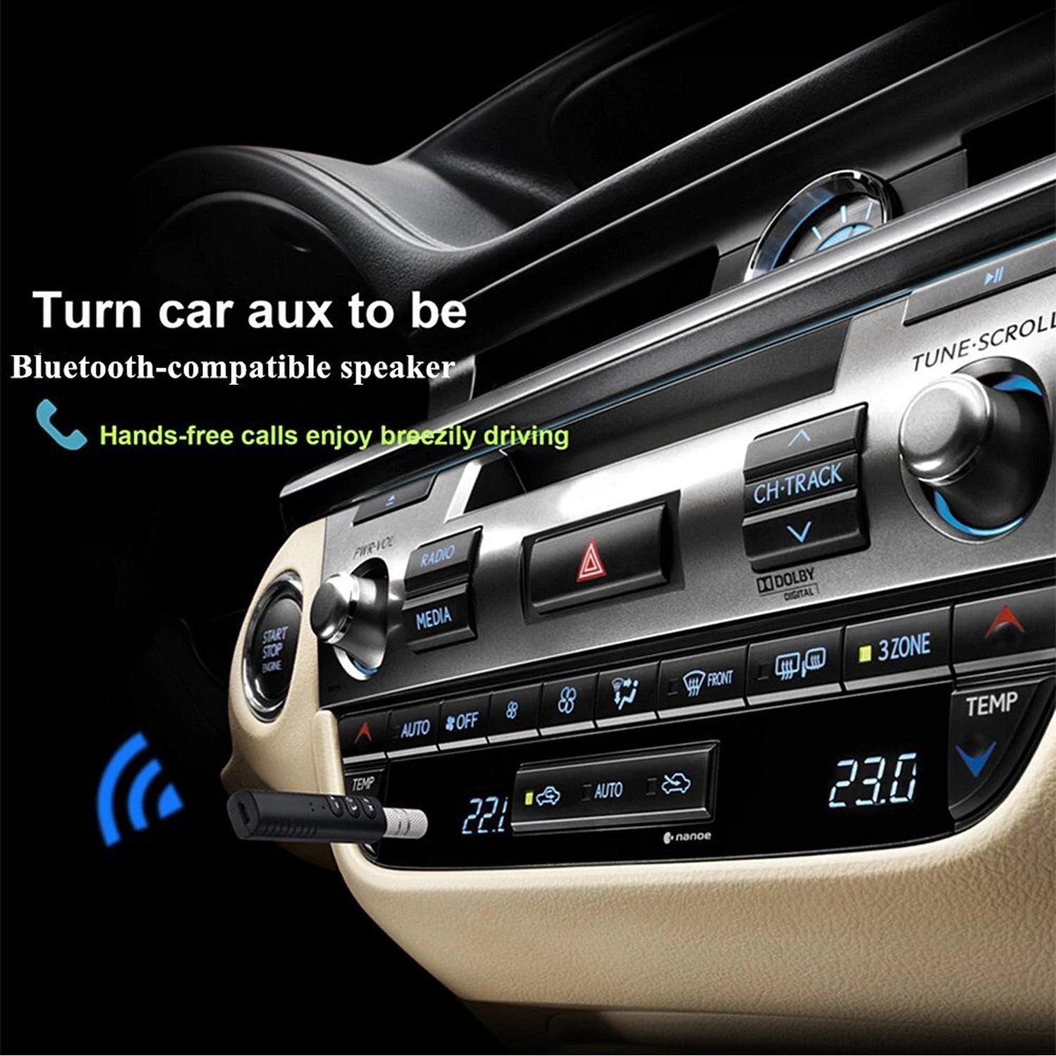 6128 Wireless Bluetooth Adapter, Bluetooth Music Receiver for Home/Car Stereo,Hands-Free Calls for All Smartphone 6128 Wireless Bluetooth Adapter, Bluetooth Music Receiver for Home/Car Stereo,Hands-Free Calls for All Smartphone